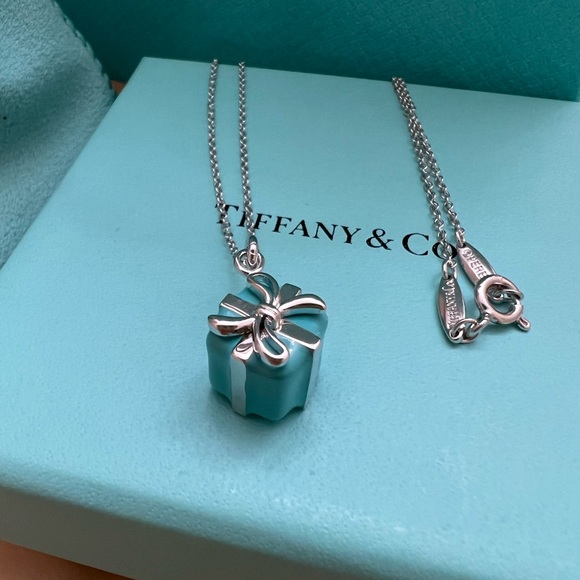 Tiffany & Co. Jewelry Tiffany Co Blue Box Charm Necklace Poshmark